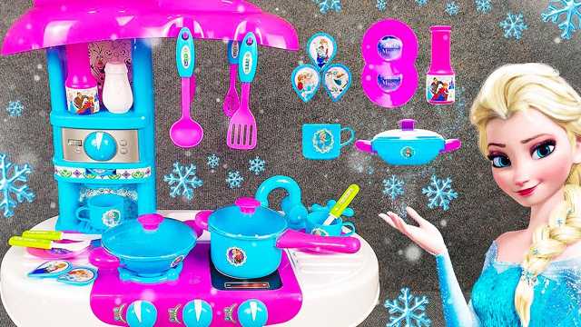 Toy video: Satisfying with Unboxing Frozen Elsa Kitchen Playset, Disney Toys Collection | ASMR img